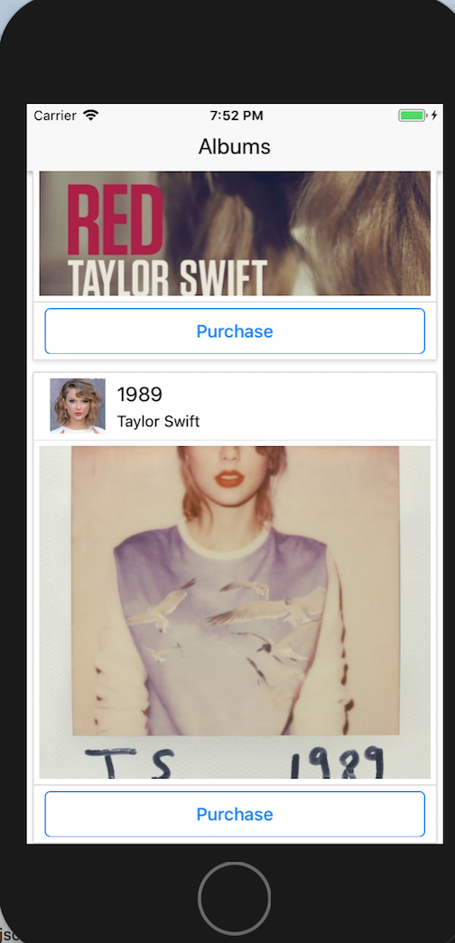 React Native Album App